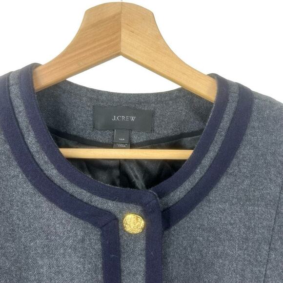 J. Crew Wool Cropped Lady Jacket Sz 10P - Picture 4 of 5